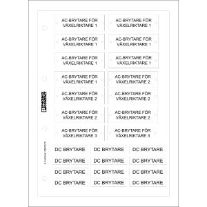 Graverade Skyltar DC-Brytare/AC-brytare
