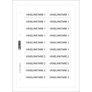 Graverade Skyltar Växelriktare 1-3