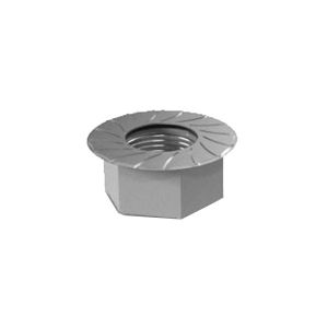 K2 Hexagon flange nut with serration M10