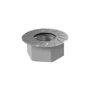 K2 Hexagon flange nut with serration M8